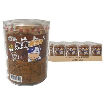 HEALTH DAILY 健康日誌 黑糖骨頭餅  120g  12罐