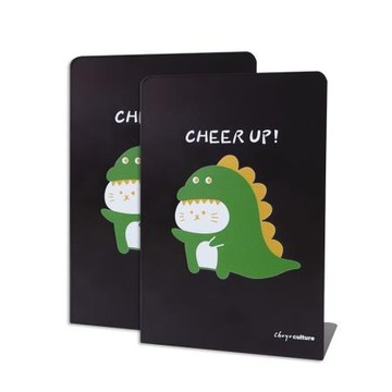 珠友Chuyu鐵製L型書架2入/小喵龍/BS-04043-02/195x135x95mm