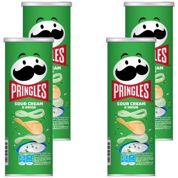 PRINGLES 品客 洋芋片 洋蔥口味  102g  4罐