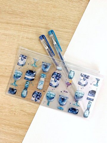 星空飲品 透明收納包