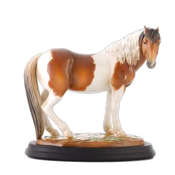 法藍瓷 籋雲 駿馬擺飾+木底座