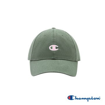Champion 官方直營-中性款 小C刺繡棒球帽(橄欖綠)