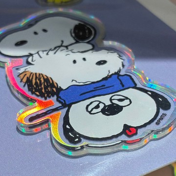 日本Hallmark 史努比 歐拉夫 SNOOPY 亞克力 透明貼紙 手機 日系文具 貼紙控 送禮推薦 嘻嘻日貨🐾