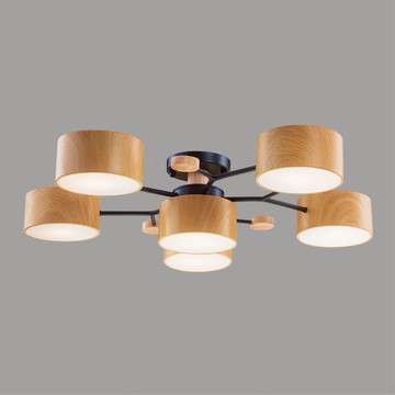 E27 北歐風半吸頂六燈 B209-030103