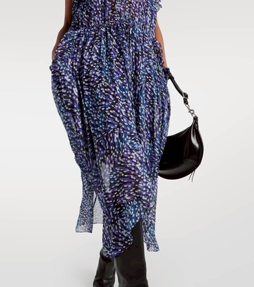 Marant Etoile Fadelo printed muslin midi dress