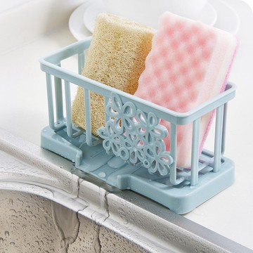 收納架收納水龍水池塑料籃置物抹布瀝水廚房海綿架收納收納籃頭