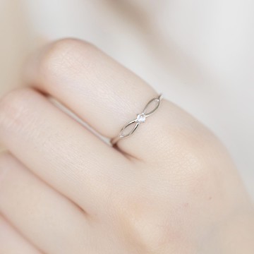 月光石925純銀無限設計戒指 可調式戒指