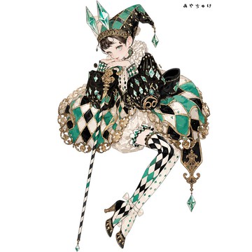 【6 月新品】07-133-0065 人物貼紙 馬戲團風格