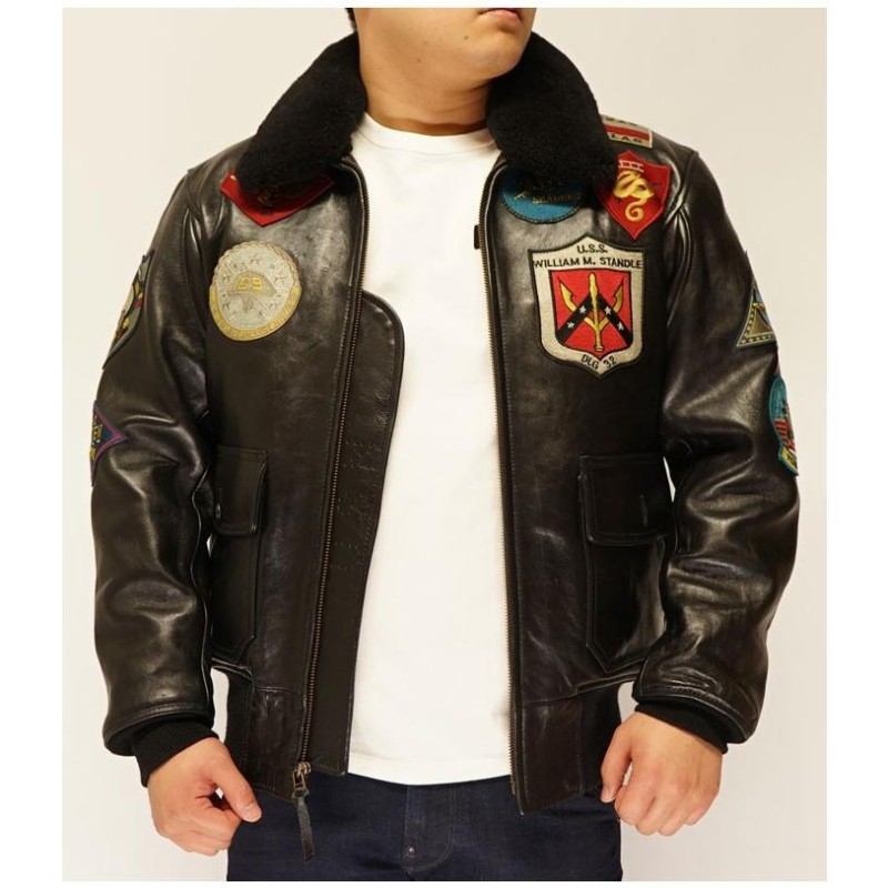 80s Avirex g-1 topgun レザー　ジャケット　 L RARE Vintage Avirex Leather Jacket Type G-1 Top Gun Patches