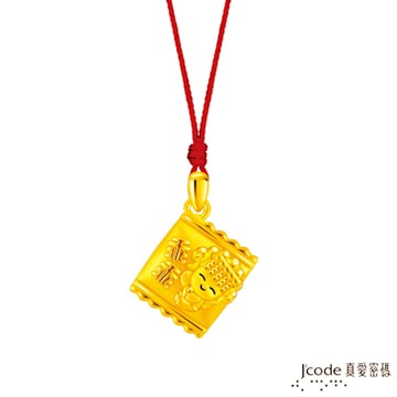 J code真愛密碼金飾 白沙屯 乖乖媽祖硬金墜子 送項鍊