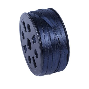 Knock 高密度緞面緞帶 5mm  90m  深藍色  1個