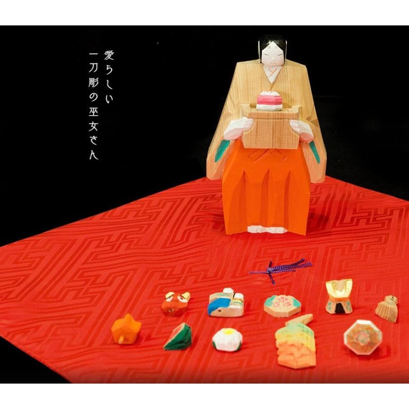 奈良一刀彫り月こよみ 奈良一刀彫 「月こよみ」（作：浦弘園） 捧げ物12か月分付き