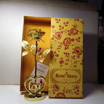 情人節禮物金玫瑰電鍍24K金箔玫瑰花