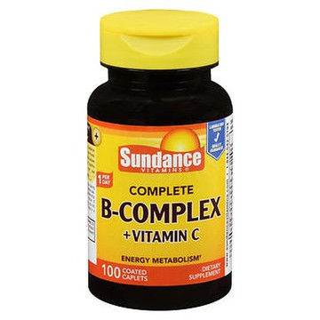 Sundance Vitamins Complete BComplex + Vitamin C Coated Caplets 100 Tabs by Natures Truth
