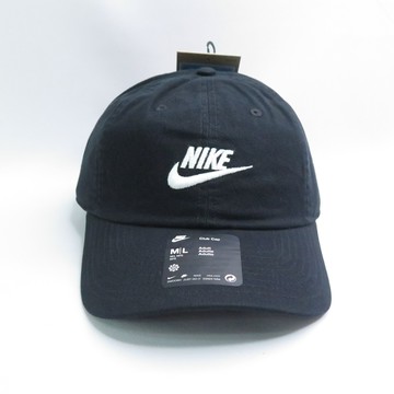NIKE Club 棒球帽 FB5368011 Futura 水洗軟帽 運動帽  黑/白【iSport 愛運動】