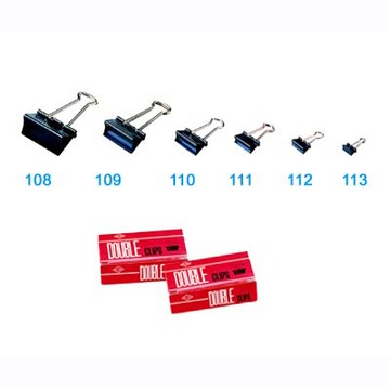 Life 徠福 黑色長尾夾 41mm 12入盒裝 NO.109(223)