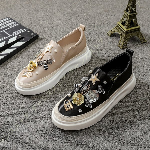 軽量かかとなし厚底スニーカースリッポンレディースシューズキラキララインストーン春夏靴可愛い脱ぎ履きやすい楽ちんおしゃれファッション 希少