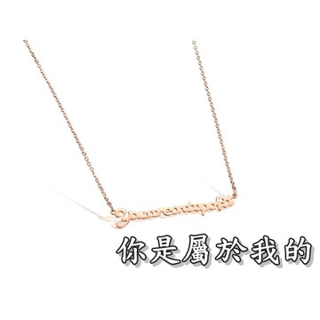《316小舖》【F154】(優質精鋼項鍊-你是屬於我的 /好友禮物/送人禮物/紀念禮物/白色情人節禮物/女項鍊/男項鍊)