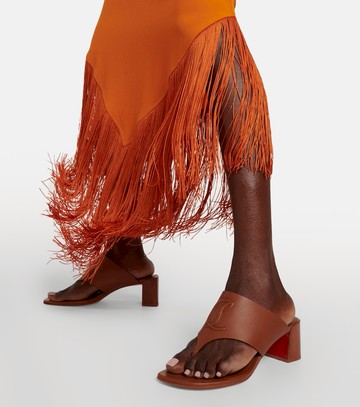 Christian Louboutin CL Tongamule leather sandals