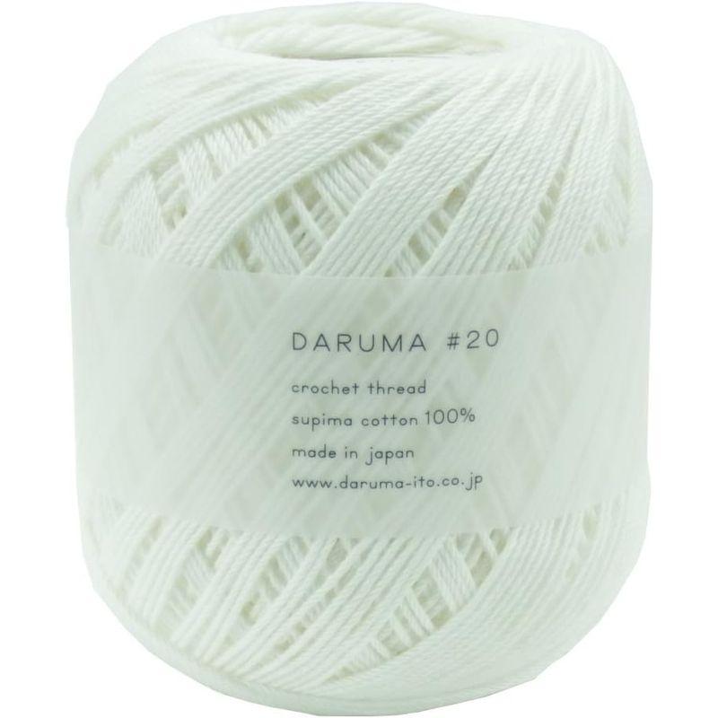 ダルマ 横田 DARUMA レース糸 col.1 ホワイト 系 50g 約210m 3玉セット 01-2270