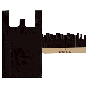 SD A級超市用黑色塑膠袋 6號  15L  1包