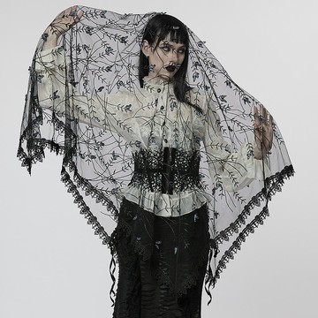 哥德賽姬蝴蝶儀式頭紗 / 面紗