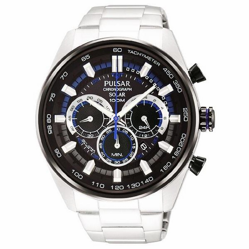 セイコー SEIKO パルサー PULSAR ソーラークロノグラフ腕時計
