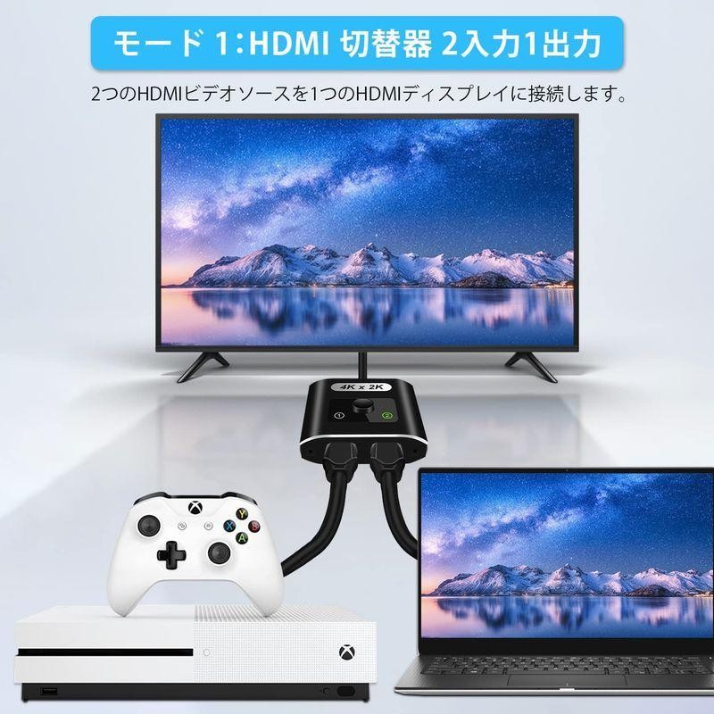 史上最も激安】 4K HDMI 分配器 切替器 セレクター 双方向 出力ゲーム テレビ モニタ