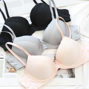記憶軟鋼圈薄款少女光面文胸學生小胸胸罩