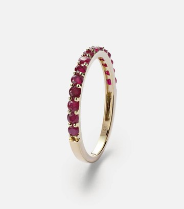 Stone and Strand Forever Birthstone 14kt gold ring with ruby