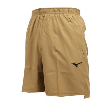 MIZUNO 男平織短褲-慢跑 訓練 美津濃 32TBD05449 棕黑
