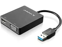 Lenovo 通用 USB 3.0 至 VGA/HDMI 配接器