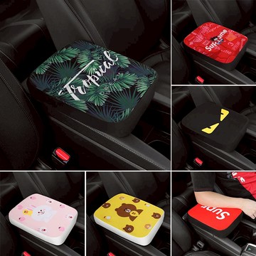 汽車扶手箱增高墊記憶棉中央手扶箱肘墊布藝套加長內裝飾通用型品