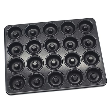 Bakery 20格迷你甜甜圈烤盤 鋼製 耐熱溫度5-200°C 韓國產  烤盤340 x 265 x 25mm + 單格 50 x 25mm  1個