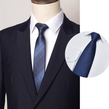 領帶8cm領帶寬拉鍊雷賓上班正式.Fuulai