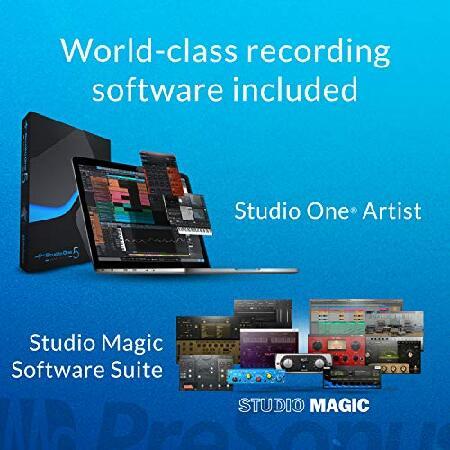 PreSonus AudioBox 96 25th Anniversary Studio Recording Bundle with Studio One Artist DAW Music Production Software