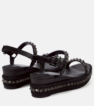 Christian Louboutin Pyraclou leather espadrilles