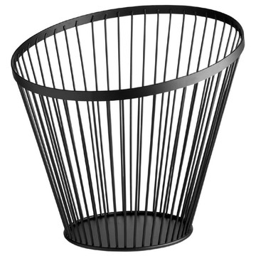 德國 VEGA 斜口鏤空水果籃/水果盤 Alpena 黑色 28cm 簡約設計  1個