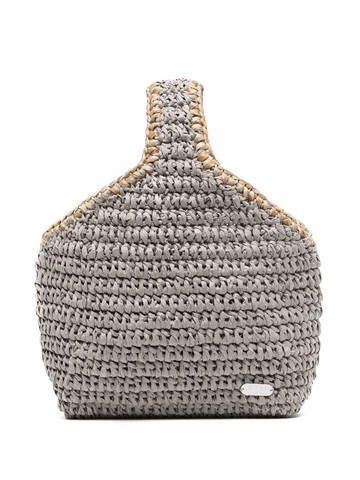 0711 - interwoven-design beach bag - women - Bio Polyurethane - One Size - Grey