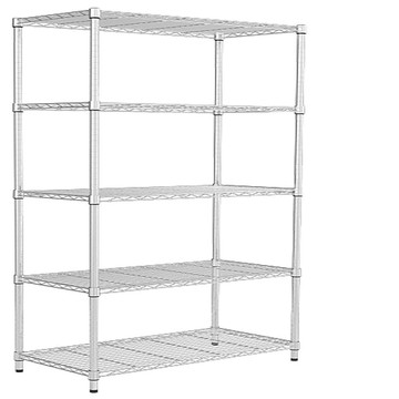 波浪電鍍五層架90*45*180CM