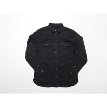 澳洲街頭潮牌素黑純色帆布薄款外套男士襯衣寬松滑板運動大碼襯衫