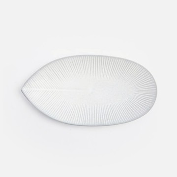 丸善陶瓷長盤7吋 葉子藍