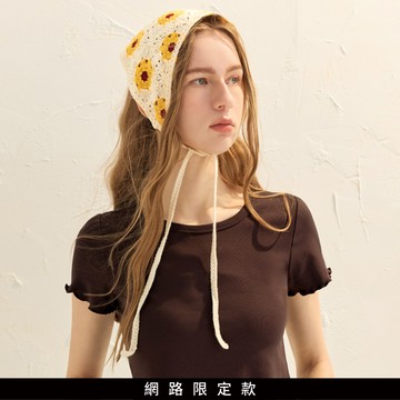 【追加到貨】SO NICE 法式復古編織花頭巾