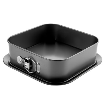 ibili 寬底不沾扣環蛋糕模 方 17cm  黑色  1個