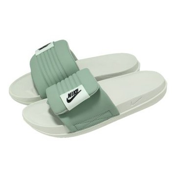 Nike 拖鞋 Wmns Offcourt Adjust Slide 女鞋 綠 魔鬼氈 DV1033-300