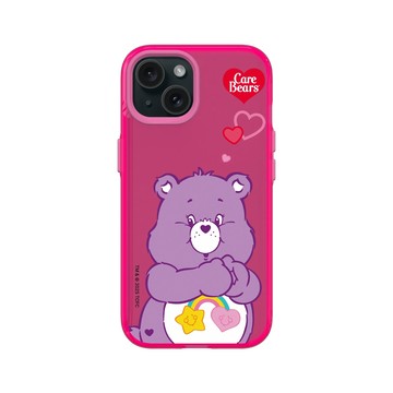 iPhone 15 Clear 粉漾桃 - Care Bears - Best Friend Bear