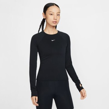 NIKE 長袖上衣 女款 運動 訓練 AS W NK PRO DF LS BASELAYER 黑 FV7846-010(2S4579)