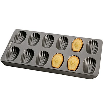 《KitchenCraft》Chicago 12格不沾瑪德蓮烤盤- 點心烤模