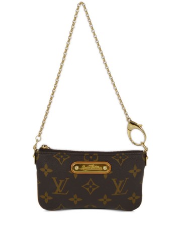 Louis Vuitton Pre-Owned - 2008 Pochette Milla PM clutch bag - women - Canvas/Leather - One Size - Brown