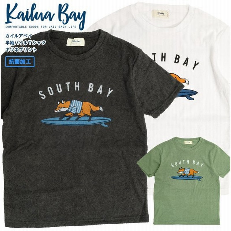 Kailua Bay Tシャツ カイルアベイ 21ss パイル地 半袖tシャツ キツネ プリント パイルtシャツ サーフボード イラスト 狐 Nanotec メンズ レディース Tss 514 通販 Lineポイント最大get Lineショッピング